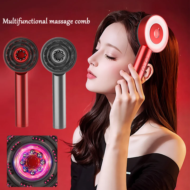 3 Modes Electric Multifunctional Infrared Therapy Comb Promote Hair Growth Massage of Hair Follicles Essence Oil Applicator