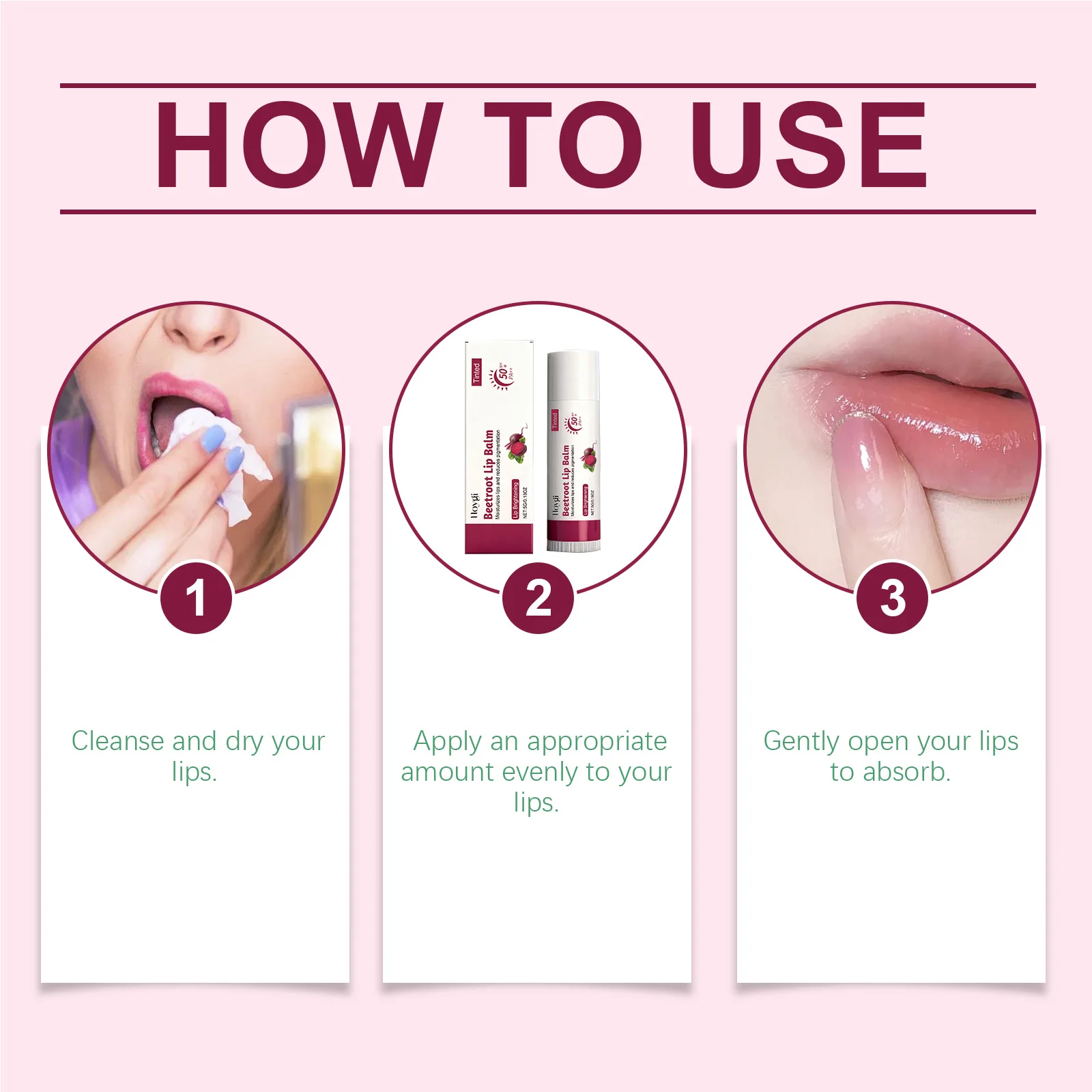 Beetroot baume à lèvres nourrissant léger hydratant rafraîchissant hydratant Non collant soin quotidien des lèvres Peeling changements de saison