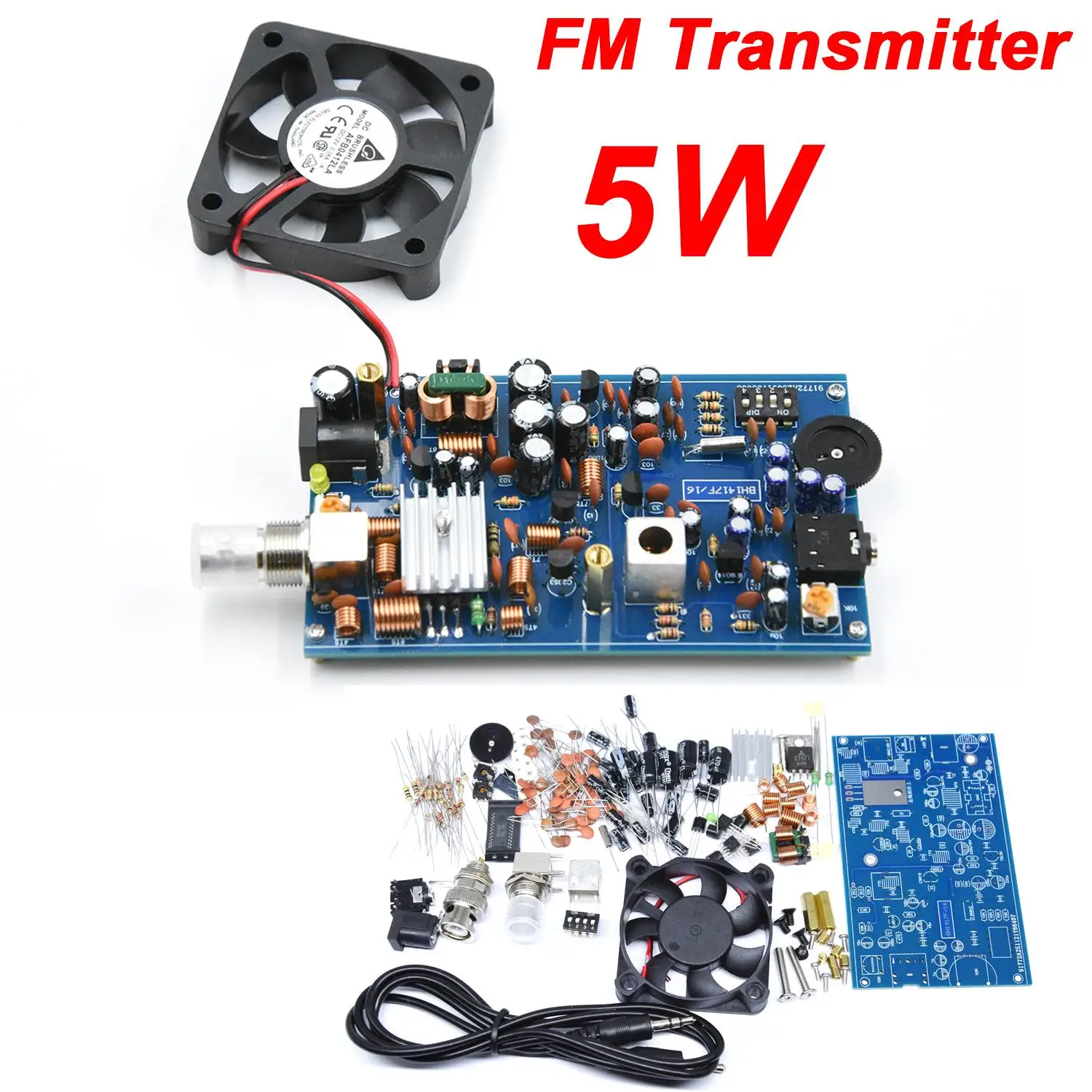 BH1417F 5W FM Stereo Transmitter For Audio Stereo Radio Enthusiasts & Students Campus Radio Stations Learning Signal Generator