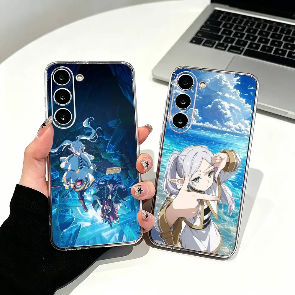 Anime F-Frieren B-Beyond Journeys End Phone Case For Samsung Galaxy A71,A70,A51,A40,A30,A52 Transparent Cover