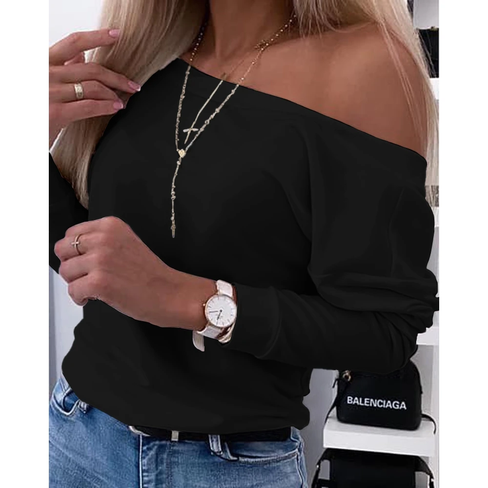 Spring Women Buttoned Decor V Neck Back Casual T-Shirts Long Sleeve Top Sexy Backless Daily Outfits Korean Style Y2k Clothing