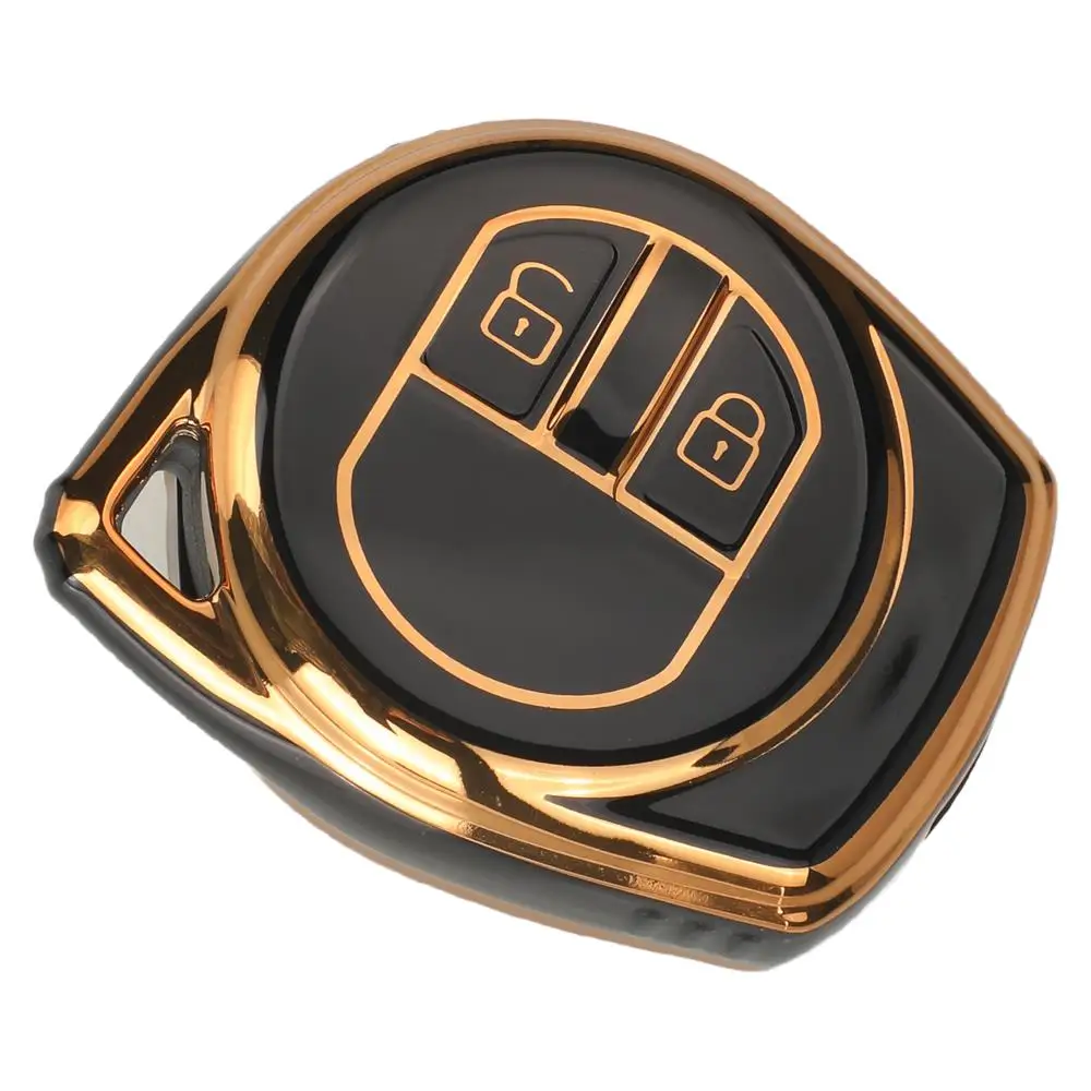 Jingyuqin 2 ปุ่ม Soft TPU รถ REMOTE Key Case FOB สําหรับ Suzuki Swift Grand Liana SX4 Vitara Amagatarai Jimny Alto Ignis