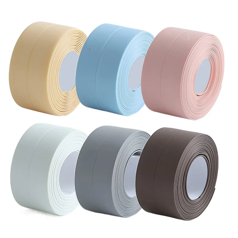 

Shower Bath Sealing Tape Strips Mold Proof Self Adhesive Waterproof Wall Sticker Bathroom Kitchen Seal Caulk Strip Sink TMZ