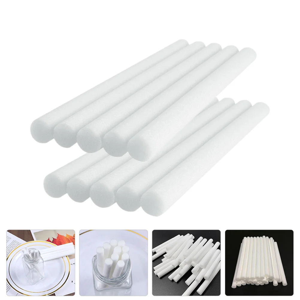 

10 Pcs Sliver Fiber Fragrance Sticks Essential Oil Diffuser Wands Aroma Bottle Inserts Strainer Wick Volatile Rods Sponge