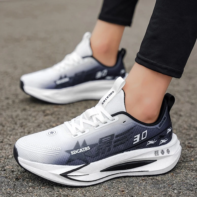 2026 Men's And Women's Professional Carbon Board Marathon Running Shoes Shock Absorption Ultra-light Stable Support Sports Shoes