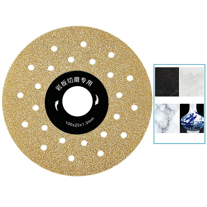 1Pc Rock Slab Flat Grinding Cutting Piece 100mm Super Thin Cutting Disc For Porcelain Glass Ceramic Tile Diamond Saw