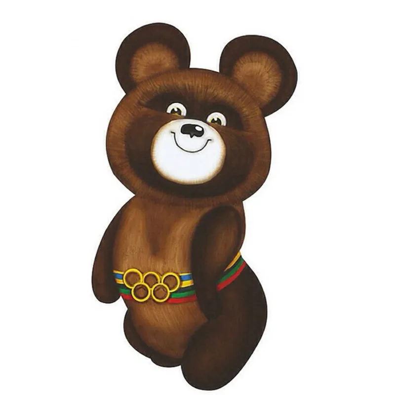 N822# Self-adhesive Decal For Moscow Bear Car Sticker Waterproof Auto Decors on Bumper Rear Window Laptop