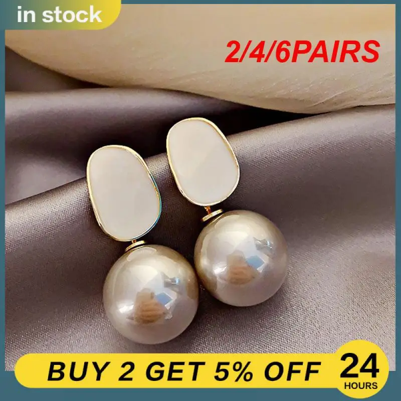 2/4/6PAIRS Alloy Drop Earrings Not Easily Damaged Elegant Earrings 1 Pair Celebrity Earrings Comfortable To Wear Earring