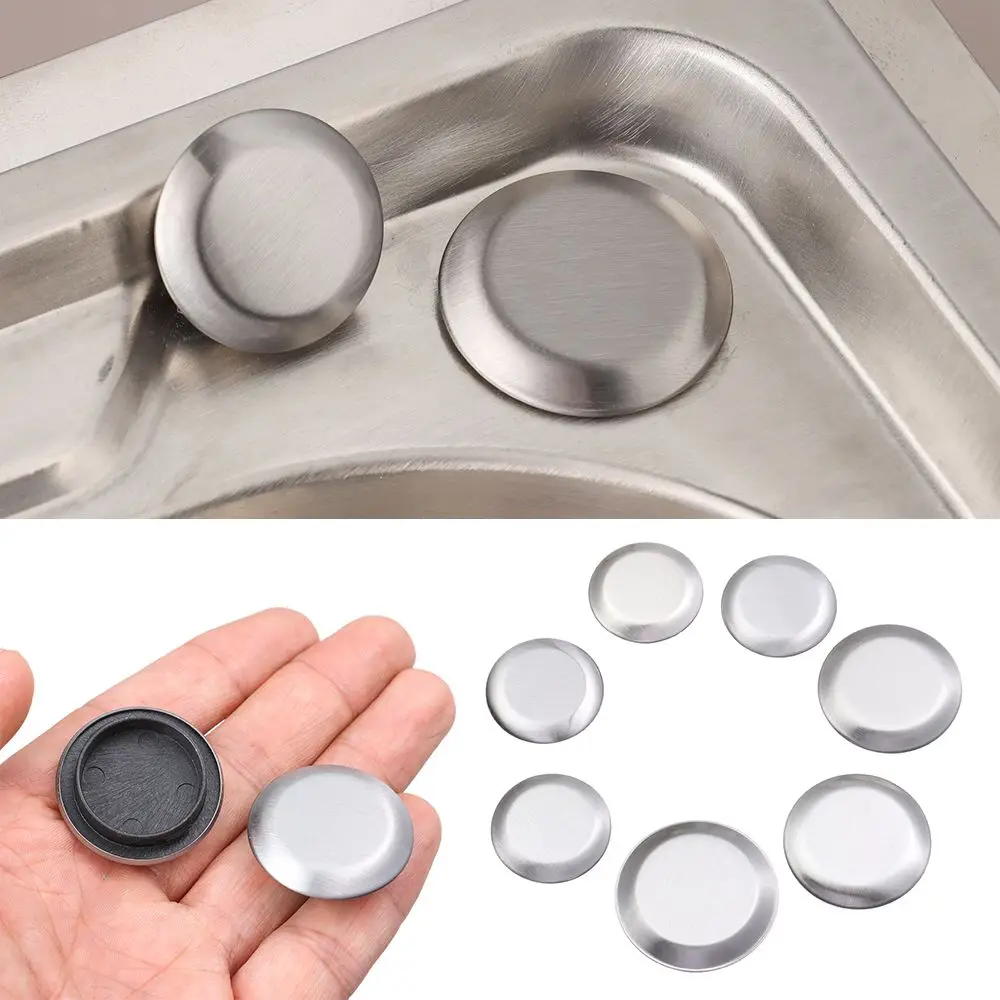 

Stainless Steel Sink Plug Faucet Hole Cover Water Stopper Kitchen Drainage Seal Anti-leakage Basin Laundry Easy Use Accessories