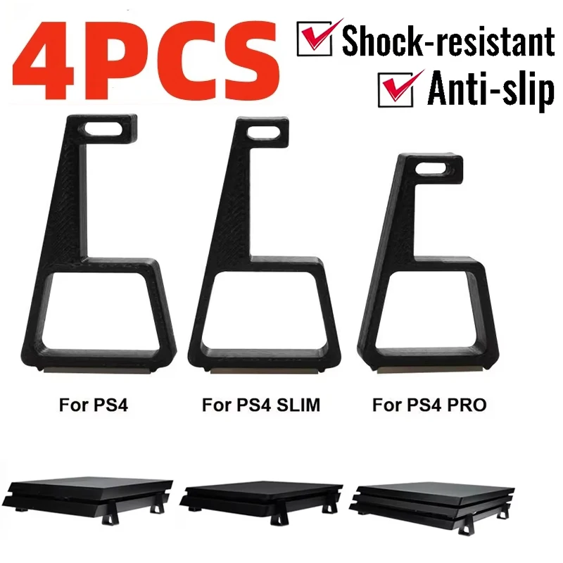 Horizontal Version Cooling Holder For PS4 Slim Pro Console Heighten Feet Bracket Anti Slip Base Bracket Game Machine Accessories