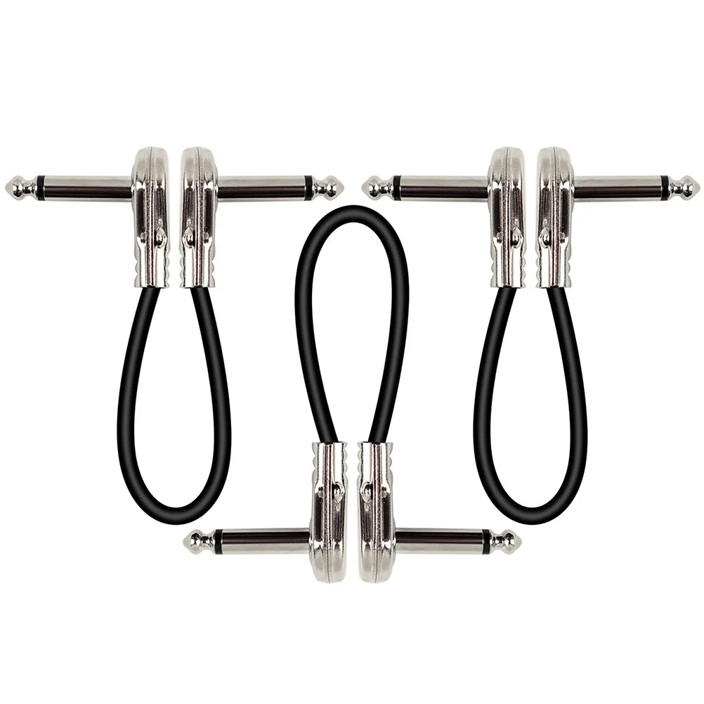 Cavi per effetti per chitarra elettrica da 3 pezzi Cavi patch di ricambio per fornitura di strumenti audio per basso Pedale per effetti adattatore per cavo per chitarra