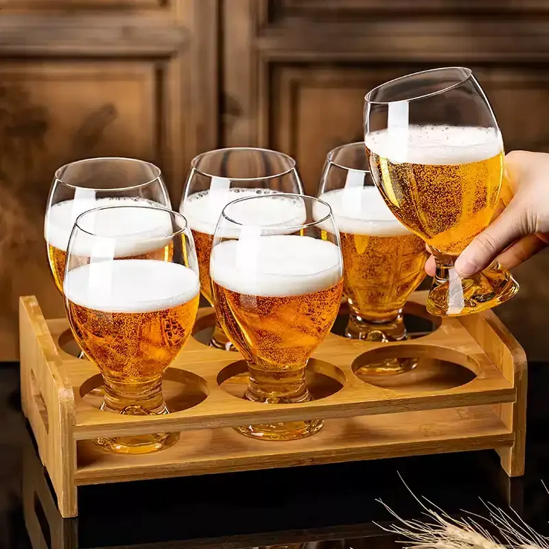 Advanced Glass Drinking Cup Household Waiting for The Living Room Light Luxury High-end Creative Beer Cold Drink Juice Cup Set