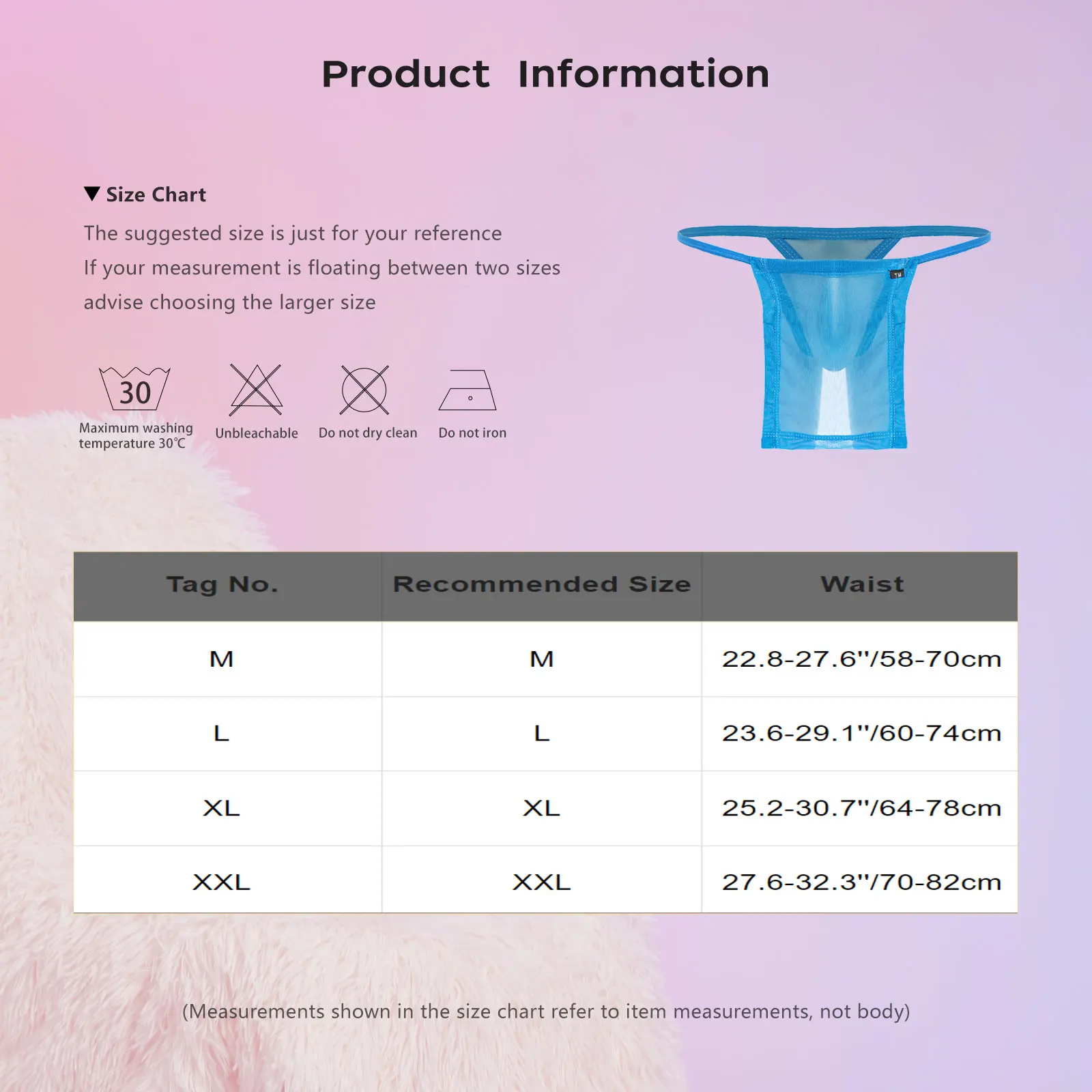 

Mens Sensual T Back Briefs with Hollow Out Design And Adjustable Waistband Daring Underwear Sumo-style Thong for Couple Moments