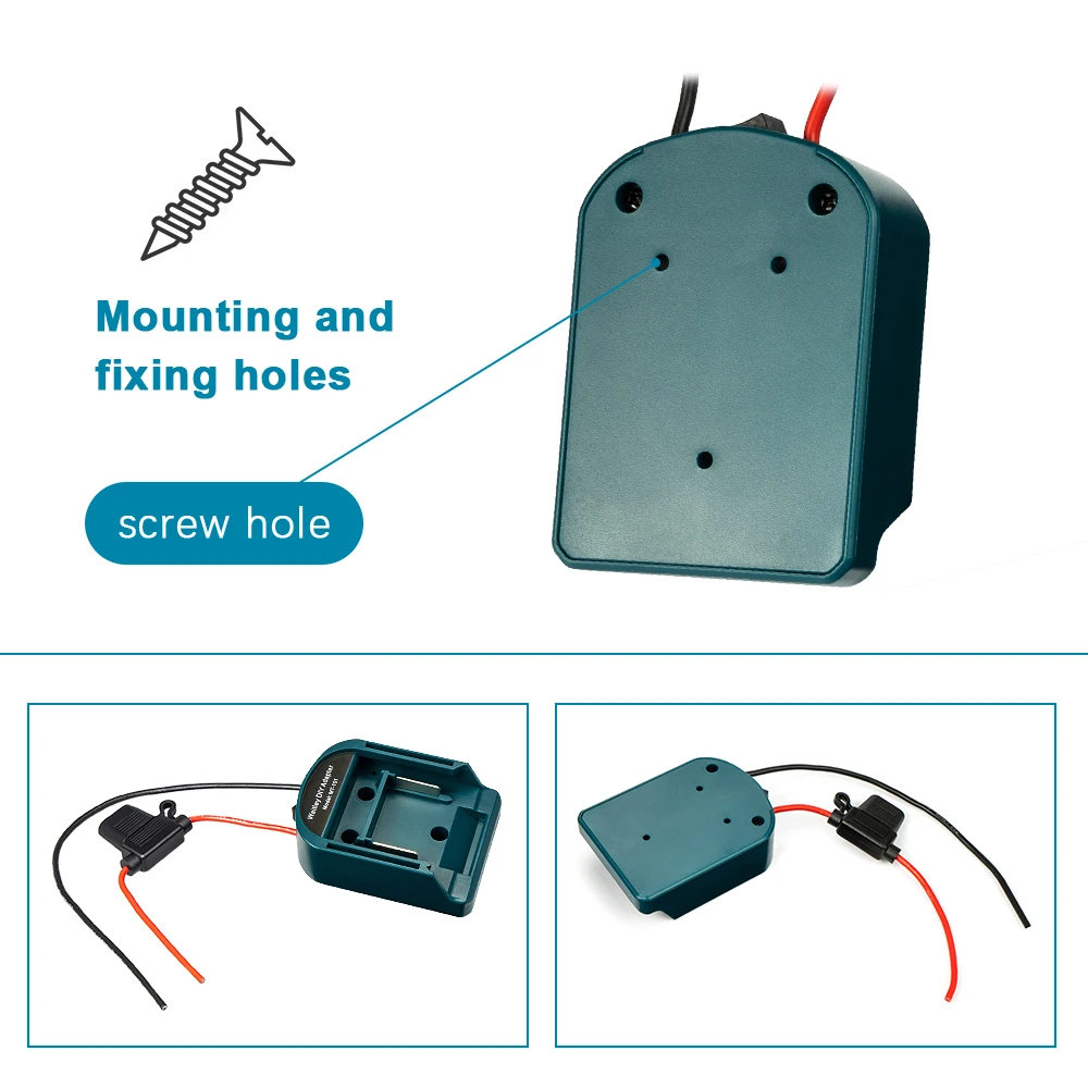 Externer Akku-Adapter-Konverter für MT Makita 14 V/18 V Akku DIY Elektrowerkzeugkasten Mod-Stecker-Zubehör-Set elektrische Verlängerung