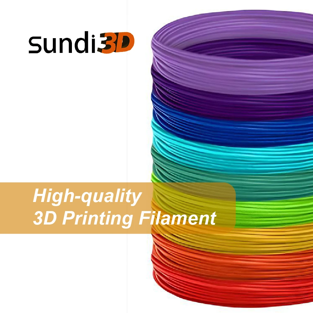 

SUNDI®1.75mm PLA 3D Printer Filament 5M Each Color 30 Optional Colors Neat Wound No Clog Eco-Friendly For Most FDM 3D Printers