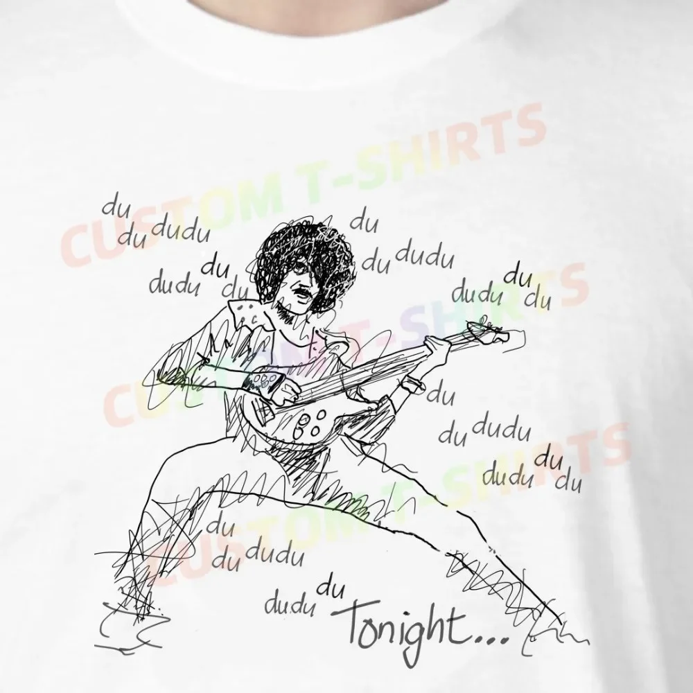 

87 177_Phil_Lynott_–_Thin_Lizzy Fans' comic-style hand-drawn pattern T-shirts for both men and women in summer