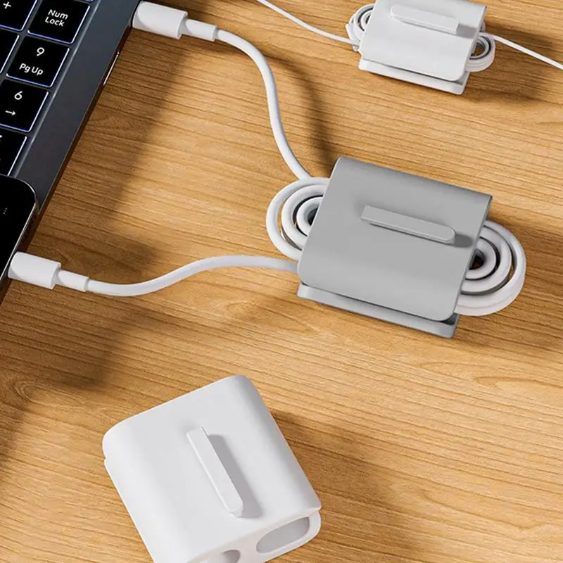 Cord Organizer 2pcs Small Organizer Clip For Earphone Cable Outdoor Cable Winder For Efficient Electronics Organization For