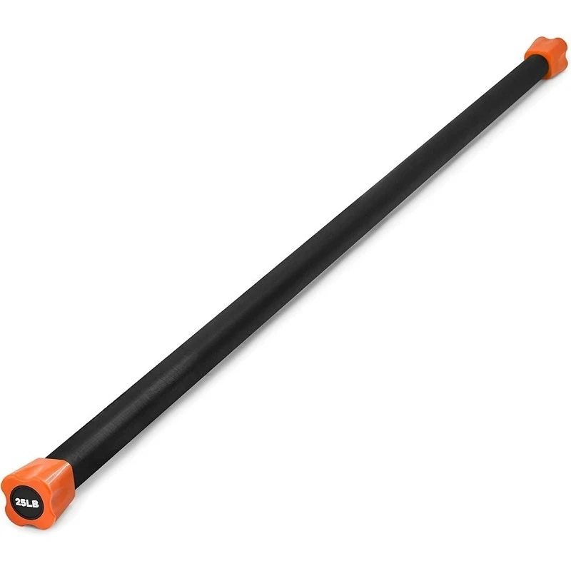 

Total Body Workout Weighted Bar, Resistance Band Bar, Racks for Strength Training, Exercise Bar for Yoga in Home and Gym