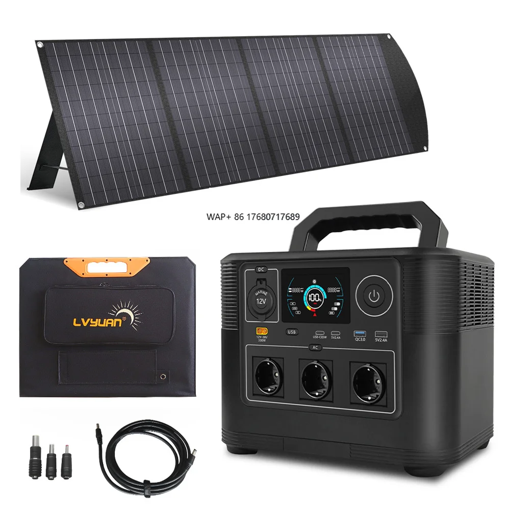 1200W 2000W 110V 220V Portable Solar Generator All-in-One Power Station Solar System Battery