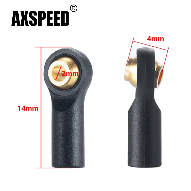 AXSPEED 10Pcs M2 Plastic Link Tie Rod End Ball Joint Linkage Balls Head Holder for RC Boat Car Airplane Trucks Buggy DIY Parts