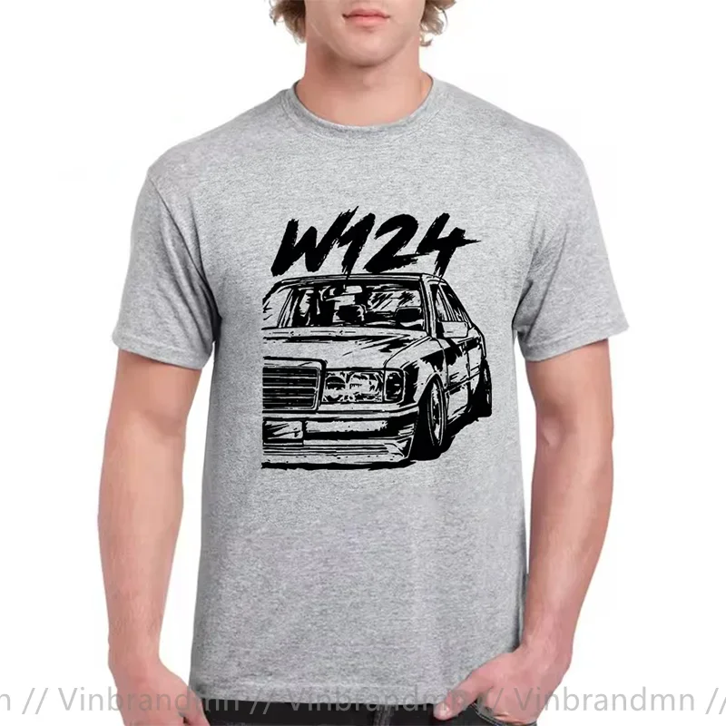 Fashion Vintage W124 Drive The Classic T shirts Success Business Man Old Classical W124 Enthusiast Tuning Lover T-Shirt