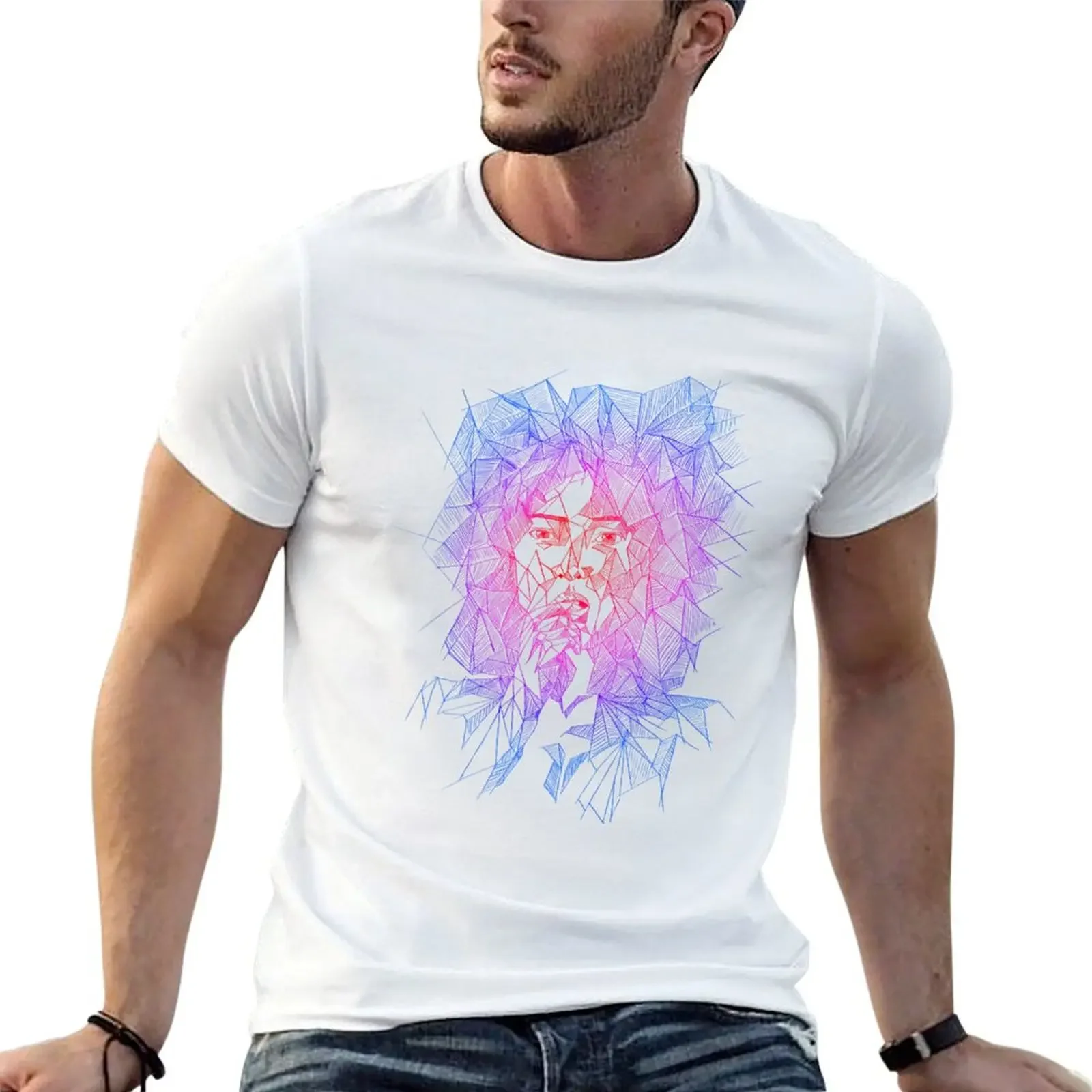 Geometric Woman T-Shirt cute tops sweat heavy weight t shirts for men