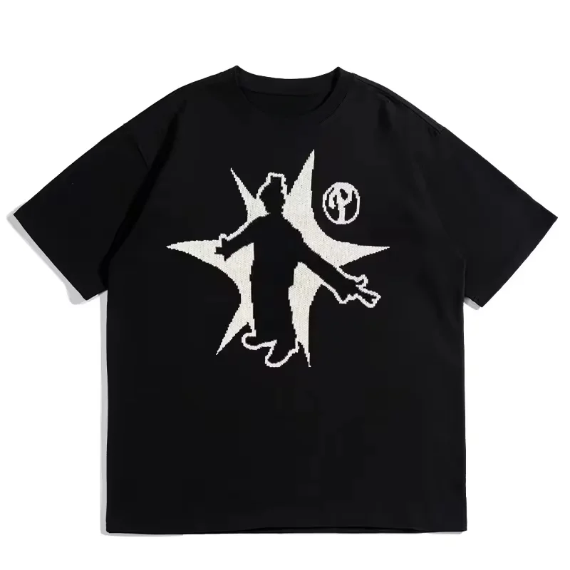 Oversized T Shirt Men Hip Hop T-Shirt Vintage 90s Streetwear Anime Harajuku Fashion Short Sleeve Top Gothic Clothes Casual tees image 6