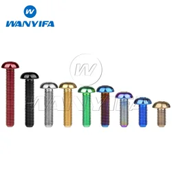 Wanyifa Titanium Bolt M5x8 10 12 15 18 20 25 30mm Allen Key for Bicycle Bottle Cage Cycling Bike Water Bottle Holder Ti Screws