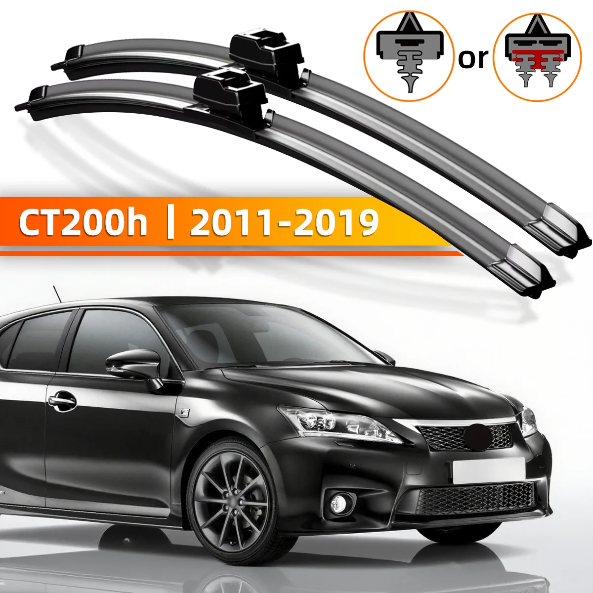

YONGRUN 2pcs Front Windshield Wipers Suitable For Lexus Ct200h 2011-2019 Windshield Window Accessories 2012 2015 2016 2017 2018