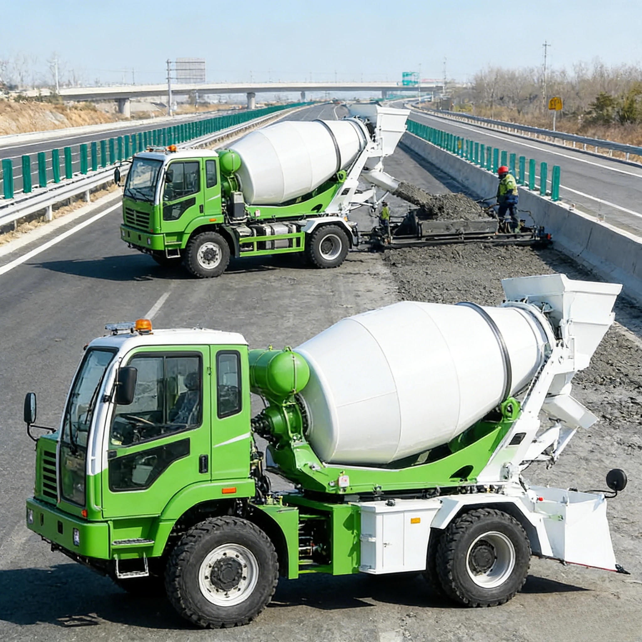 Popular Self Loading Concrete Mixer and Self Loading Concrete Mixer Truck for Concrete and Cement Mixing small loader customized