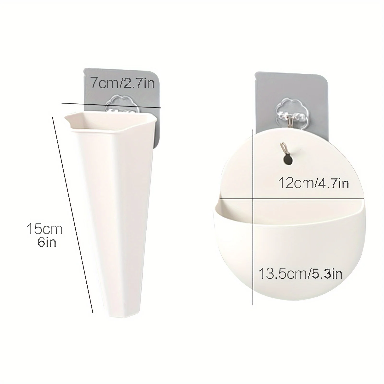 1-częściowy wiszący wazon na sadzarkę, dekoracja ścienna z uchwytem na rośliny, nowoczesny pływający design, duży rozmiar mieści sukulenty Mini Cactus