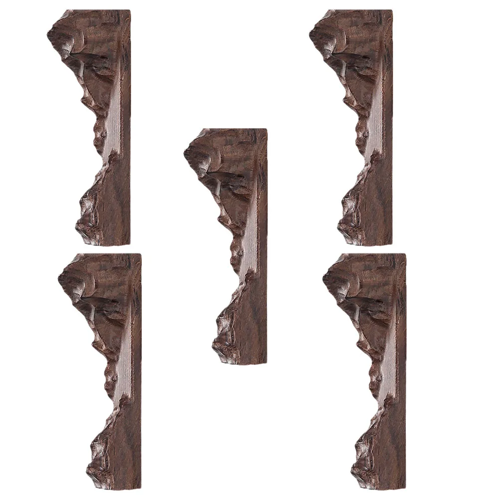 

5 Pcs Wooden Resin Accessories High Quality Durable Romantic Design Lightweight Diy Material Kit Sculpture Making