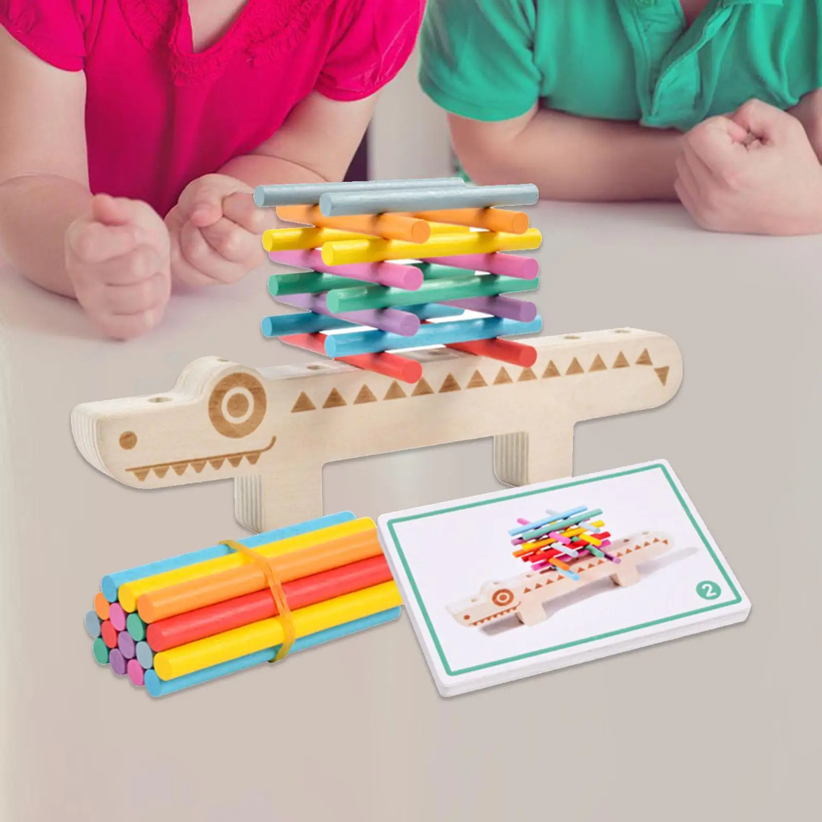 

Color Matching Game Educational Toy Montessori Sticks Toy Color Cognition Toy for Class Activity Kids Party Toy Interaction Toy