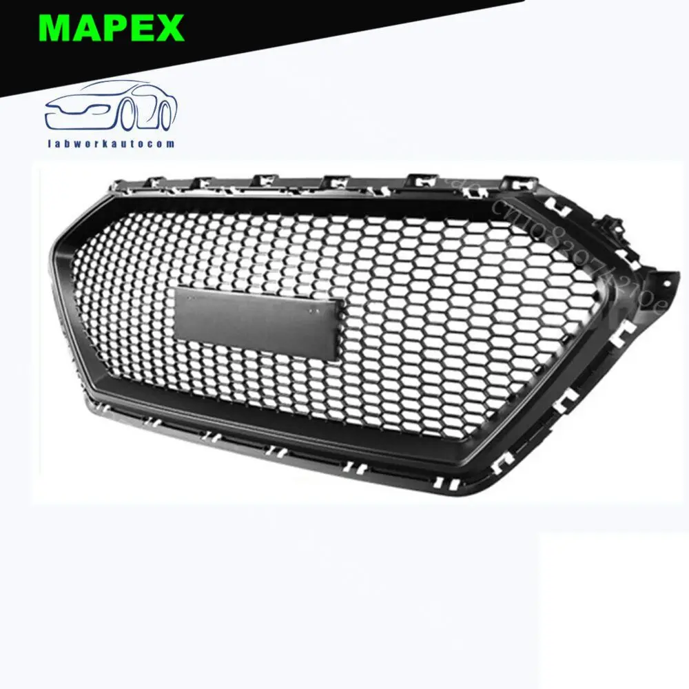 

1PCS Grill Protector Car Styling Front Center Grill Front Grille For Hyundai Elantra 2017-2018 Matte Black Sedan Honeycomb Style