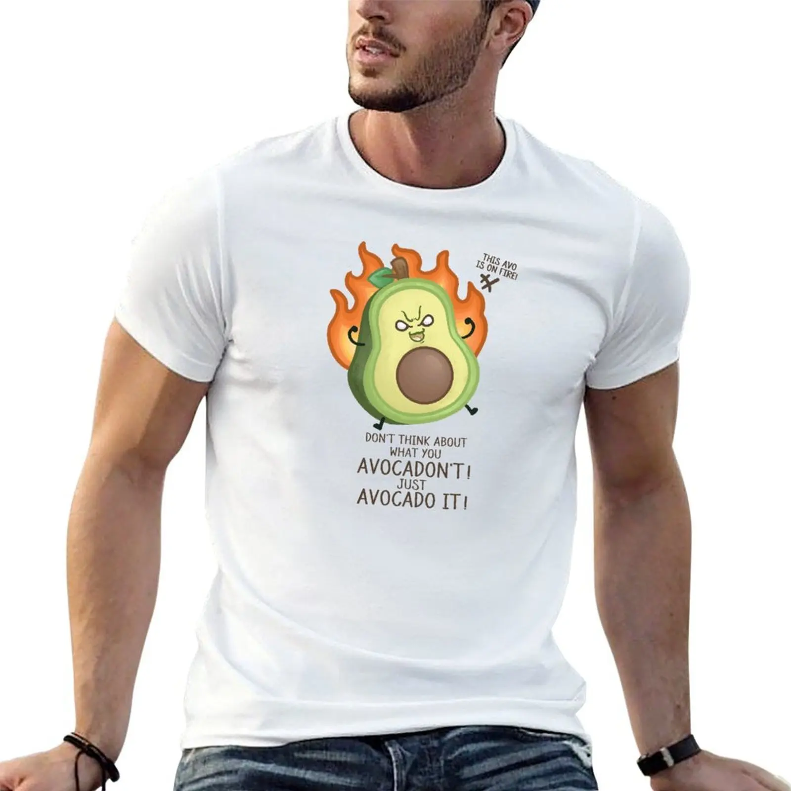 

Fruit Pun - Don't Think about Avocadon't! Just Avocado it! T-Shirt funny t shirts man T-Shirt