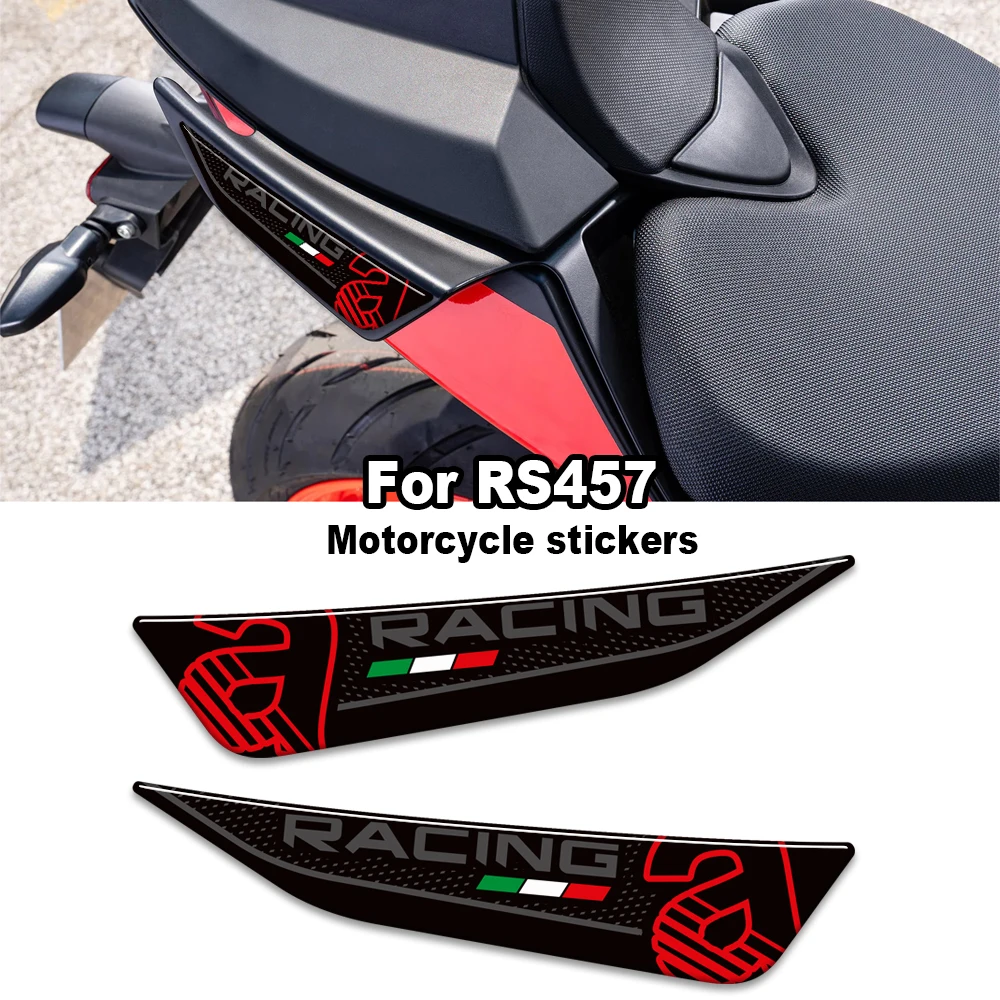 

For Aprilia RS 457 RS457 2024 2025 Motorcycle Rear Seat Side Grips knee Tank Cap Fairing Fender Wheels stickers protector decals