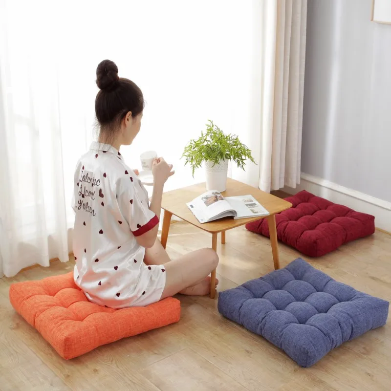 Large Floor Seat Pillow Square Cushions for Adults Floor Cushion Tatami Sofa Yoga Meditation Patio Swing Chair Pad for Outdoor