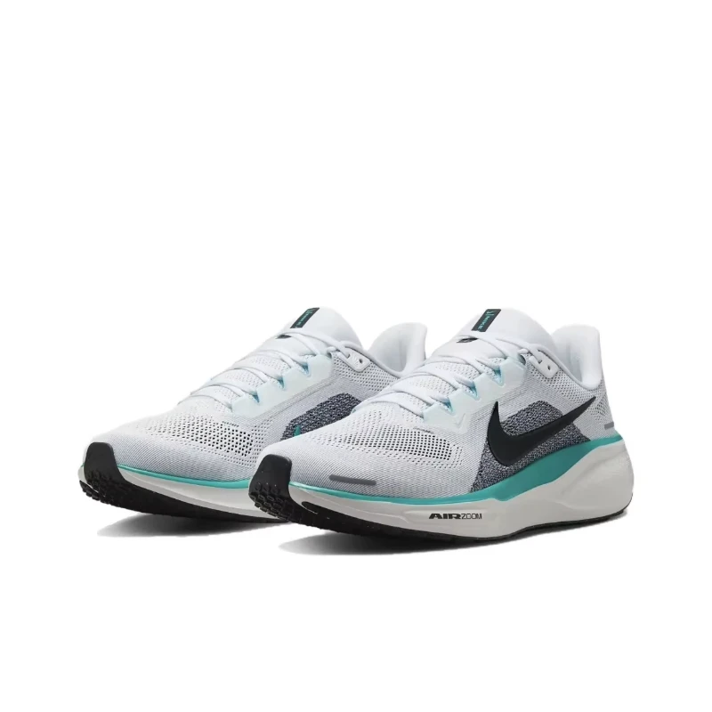 Nike Air Zoom Pegasus 41 Air-Cushion Ventilate Wear-Resistant Light-weight Outdoor Sports Running Shoes White/Blue FD2722-103