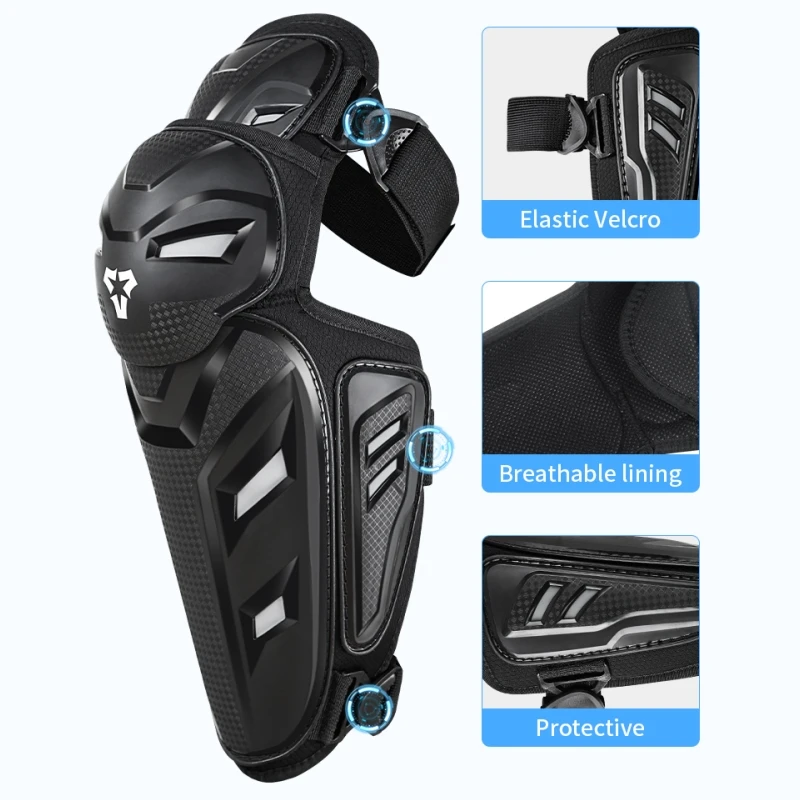 Motocross Knee Pads Elbow Pads Set Adult Protective Guards for Dirt Bike Skateboarding Motocross Knee Elbow Pads 4PCS