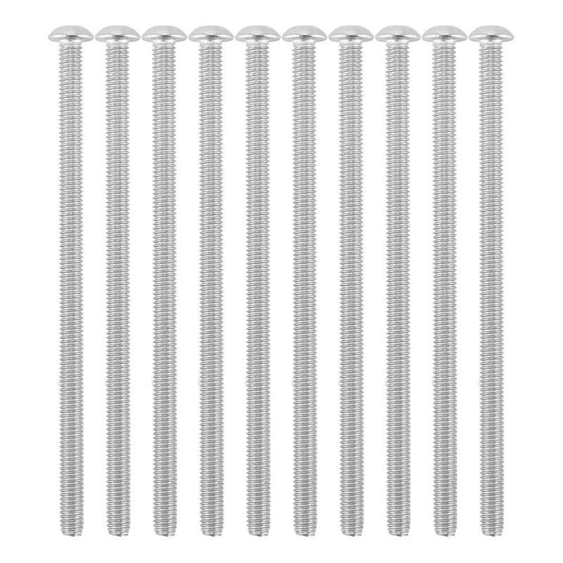 ABJA-Stainless Steel Button Head Screw, Hex Socket Bolts Type:M4 / 4Mm Bolt Size:M4 X 80Mm Your Pack Quantity:10