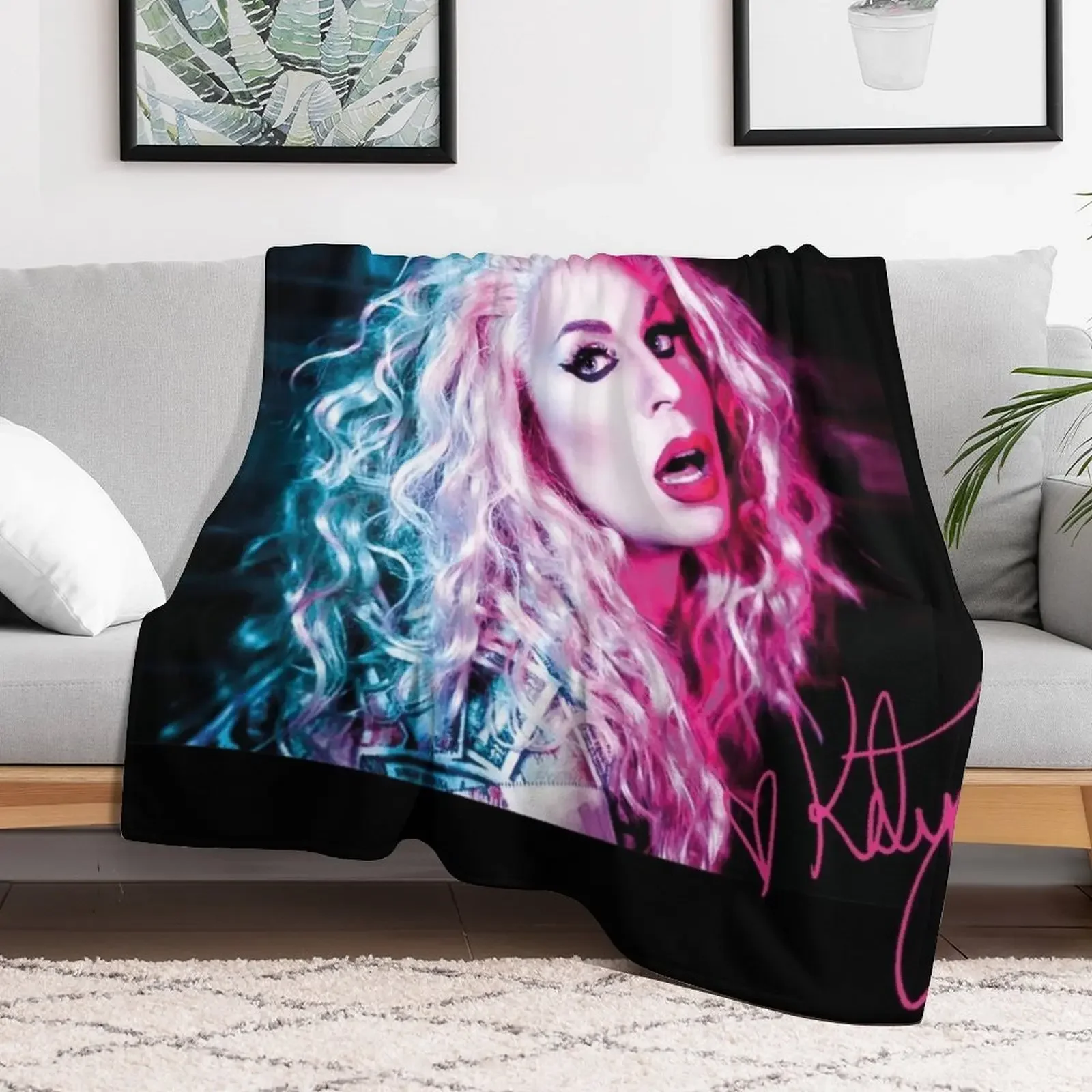 Katya Zamo || blue & pink + signature Throw Blanket valentine gift ideas Warm For Baby Luxury Blankets