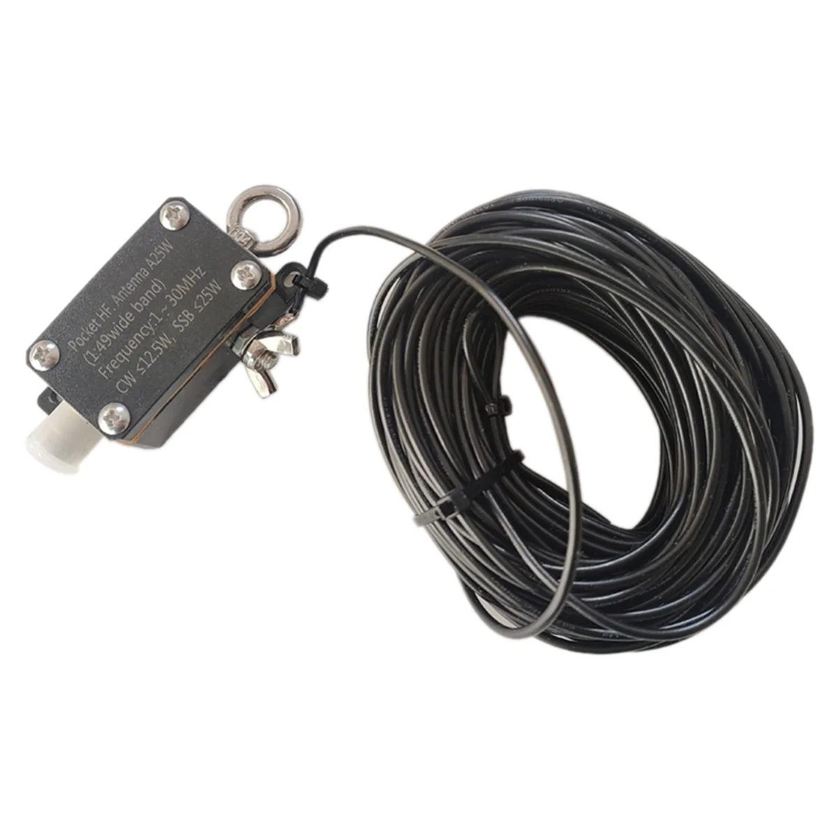 Pocket HF. Antenna A25 1-30MHz Frequency Band Shortwave Antenna Wideband End-Fed Halfwave Antenna V Horizontal Antenna