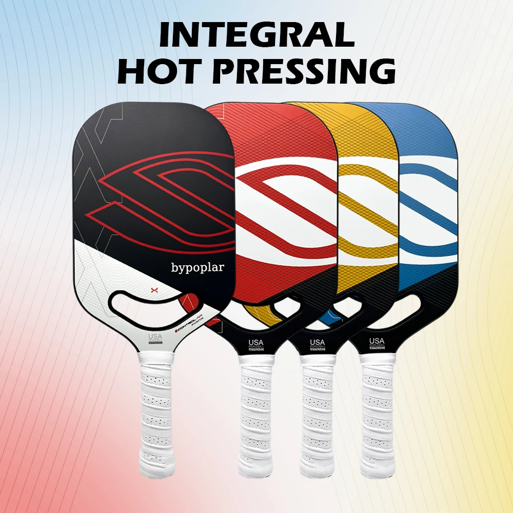 

T700 Carbon Fiber Smile Hole Frameless Pickleball Racket PP Honeycomb Inner 16mm Thickness Black/Pink Choice Customizable