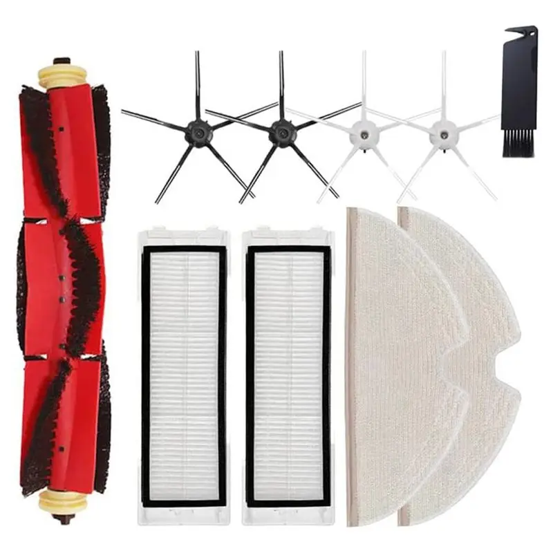 Hot-Robot Vacuum Cleaner Roller Brush Side Brush Filter Rag Kit Kit For Roborock S6 Maxv S6 Pure S5 S5 Max T6 E4 E35 E20