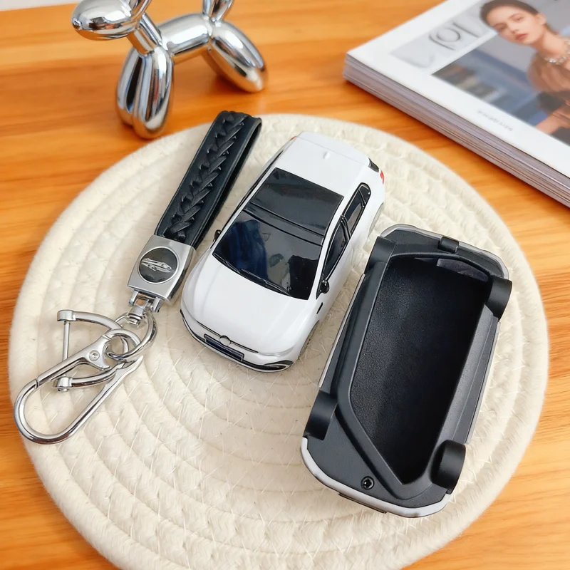 حافظة مفاتيح مثيرة للاهتمام لسيارة فولكس فاجن جولف موديل لـ ID4 Cupra Formentor Tarraco Mk7 Gti Mk8 سكودا اوكتافيا 4 سيات ليون Mk4 غطاء مفتاح #5
