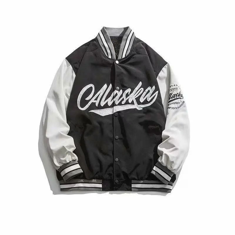 Varsity Baseball Jacket Men Loose Unisex Jackets Trend College Wear Bomber Jacket Baseball Uniform Trendy Men Women Streetwear