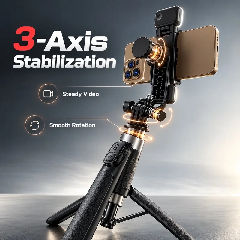 New X2 Drop‑Open Selfie Stick Tripod 1.1M Anti‑Shake Retractable Portable Phone Stand Bluetooth Remote for Travel Vlog Photograp