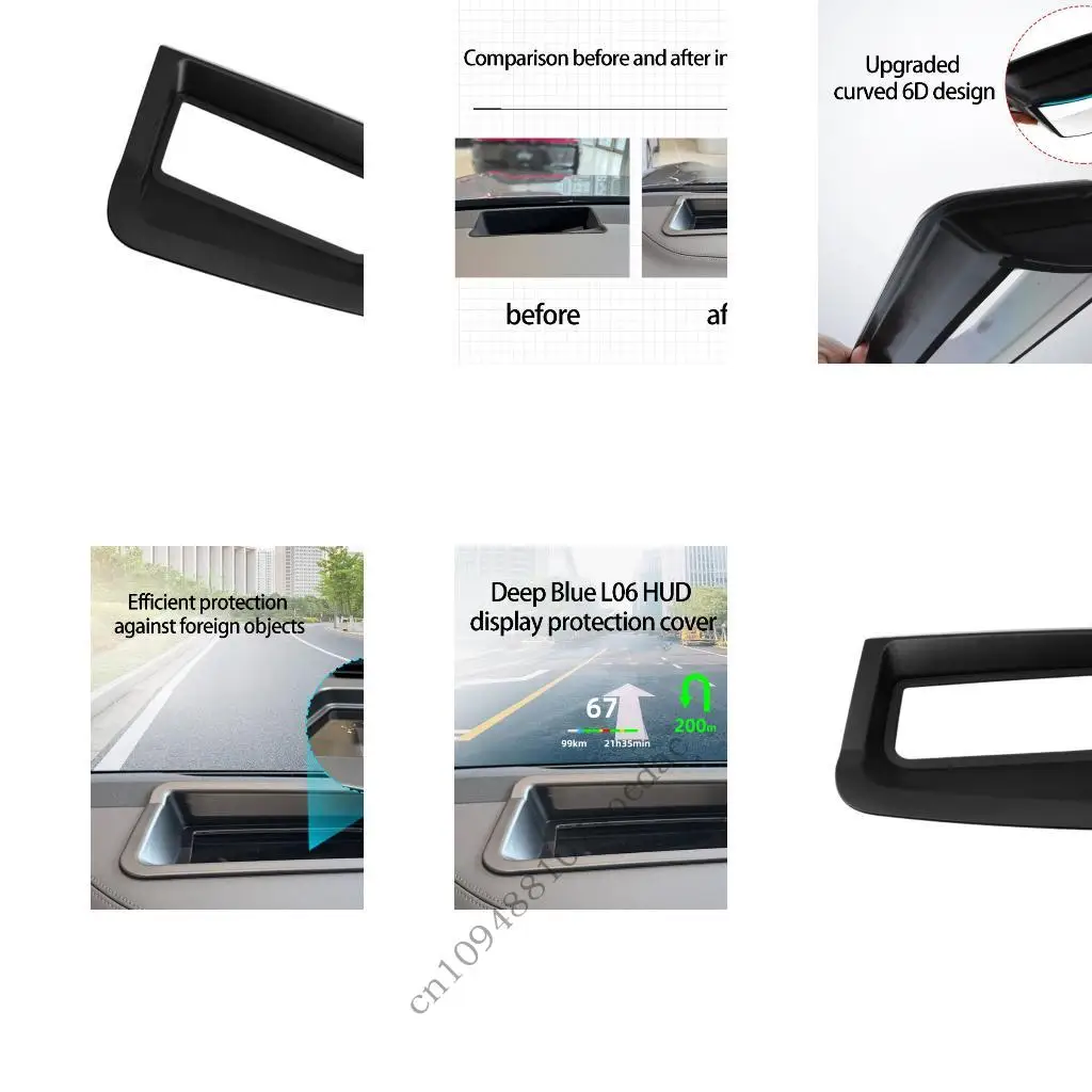ABS HUD Display Cover For Deepal L06 Dashboard Against Dust Scratches