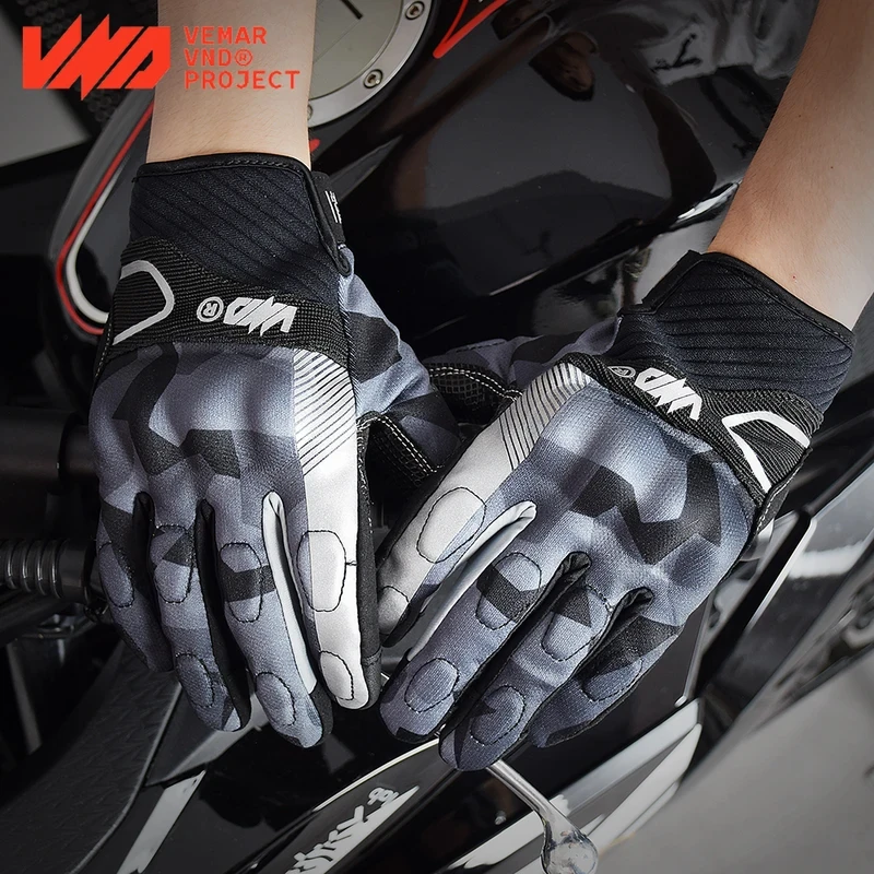 

VND Soft Motorbike Riding Gloves Breathable Women Racing Driving Rider Motorcycle Accessories Gloves Equipment Moto Men Luvas