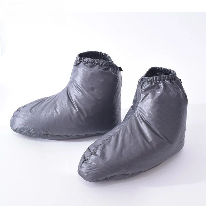 Outdoor Insulated Down Booties Portable Warm Sock Covers Lightweight Thermal Foot Wraps for Camping Sleeping Bag Hiking
